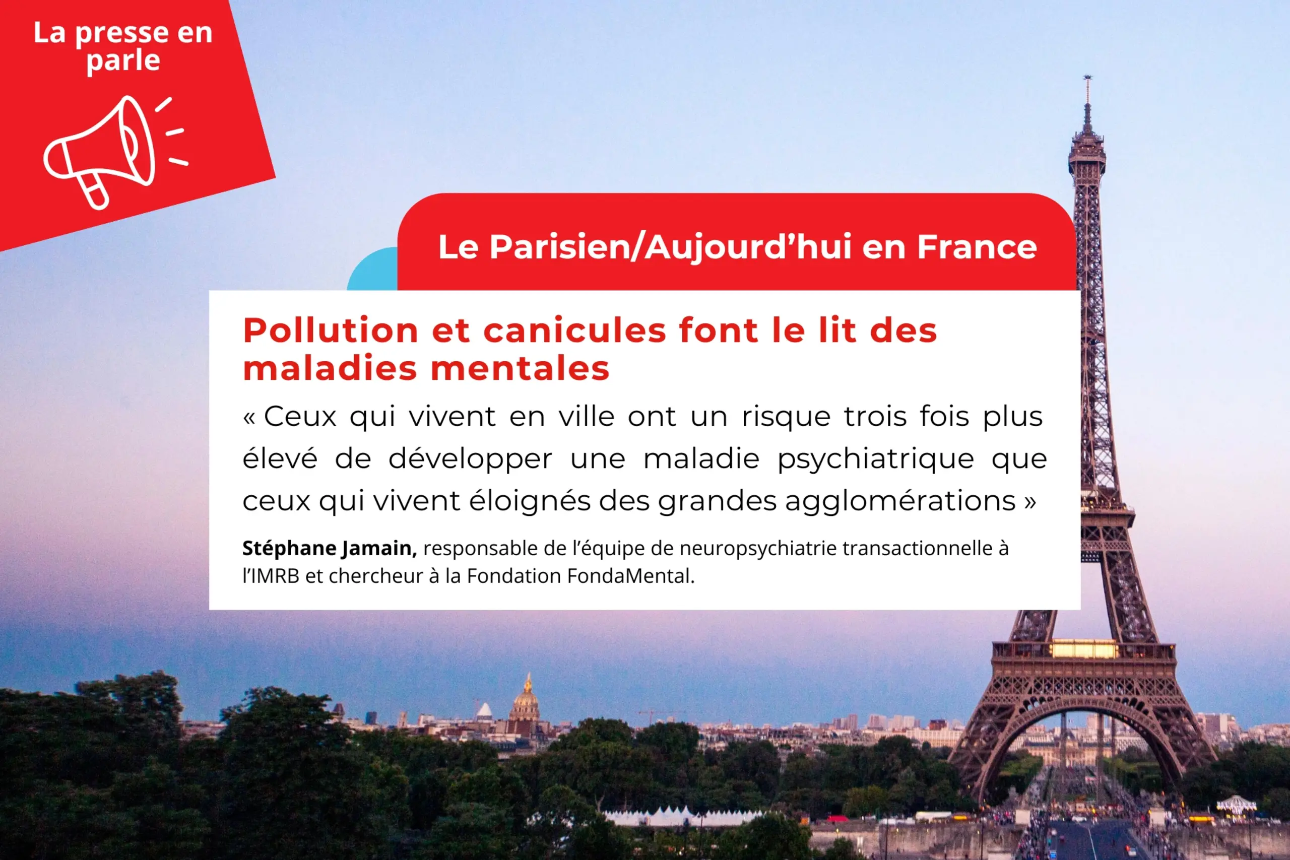 Pollution et canicules font le lit des maladies mentales