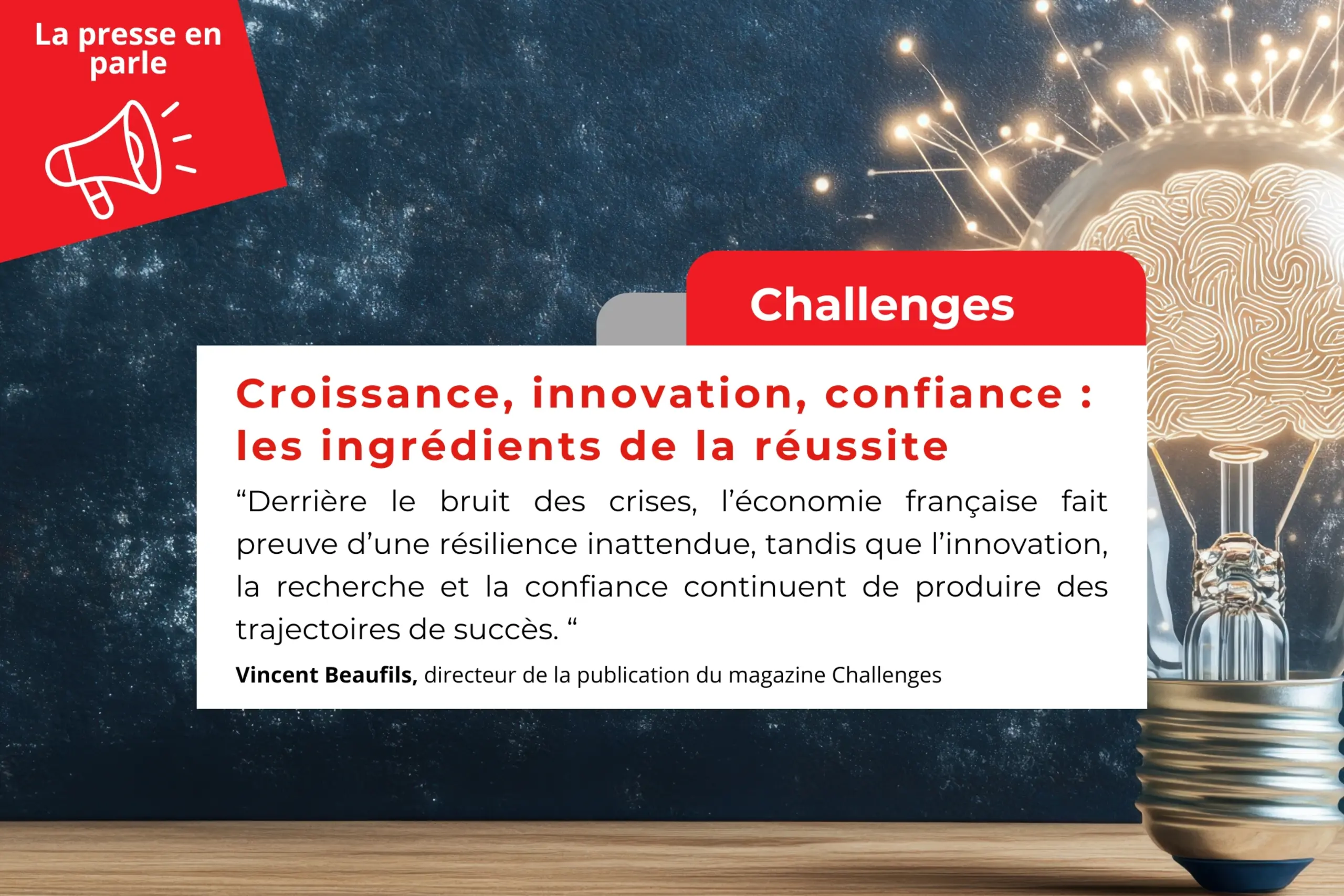 Challenges | Croissance, innovation, confiance : les ingrédients de la réussite