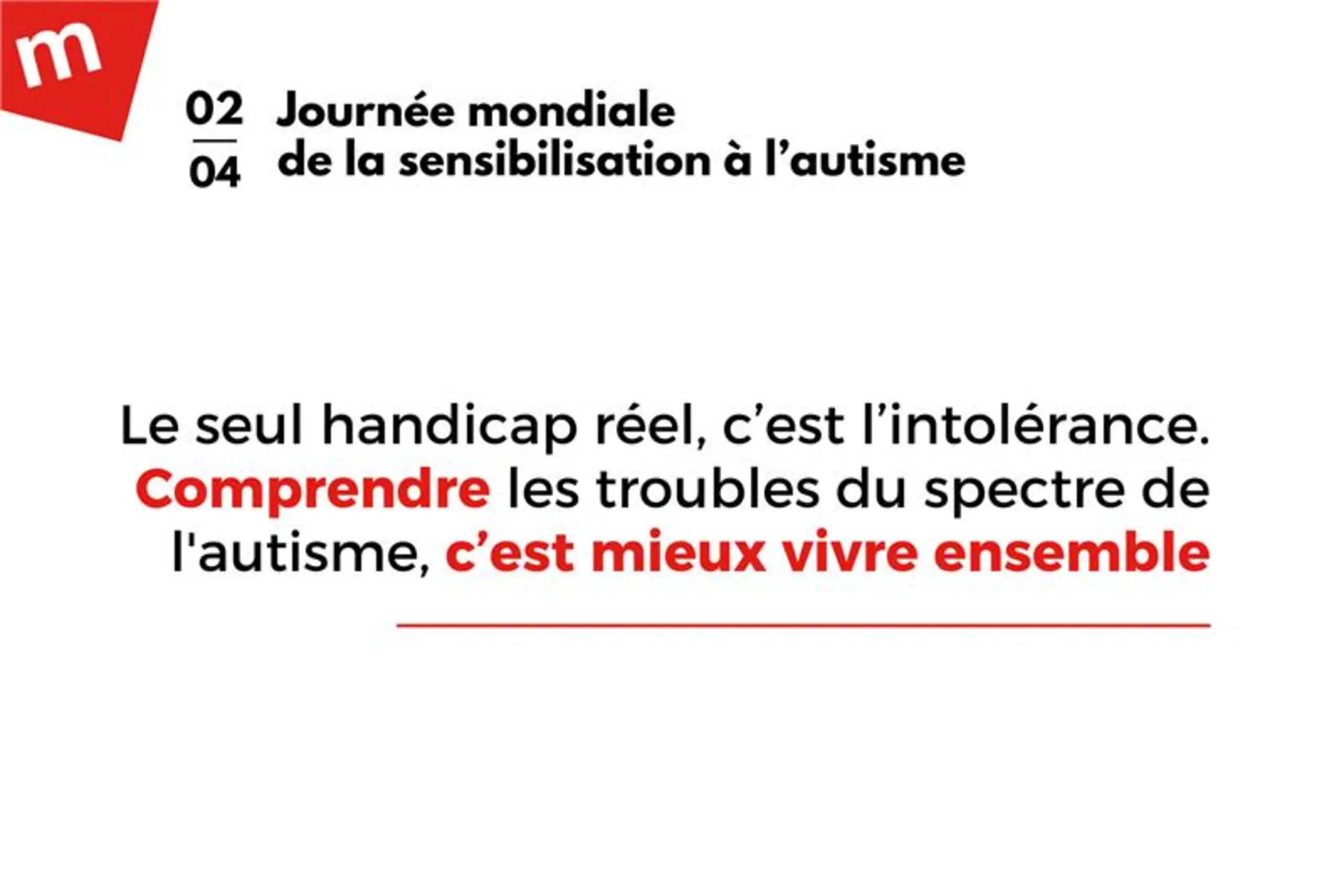 Journée mondiale de sensibilisation aux troubles du spectre de l’autisme (TSA)