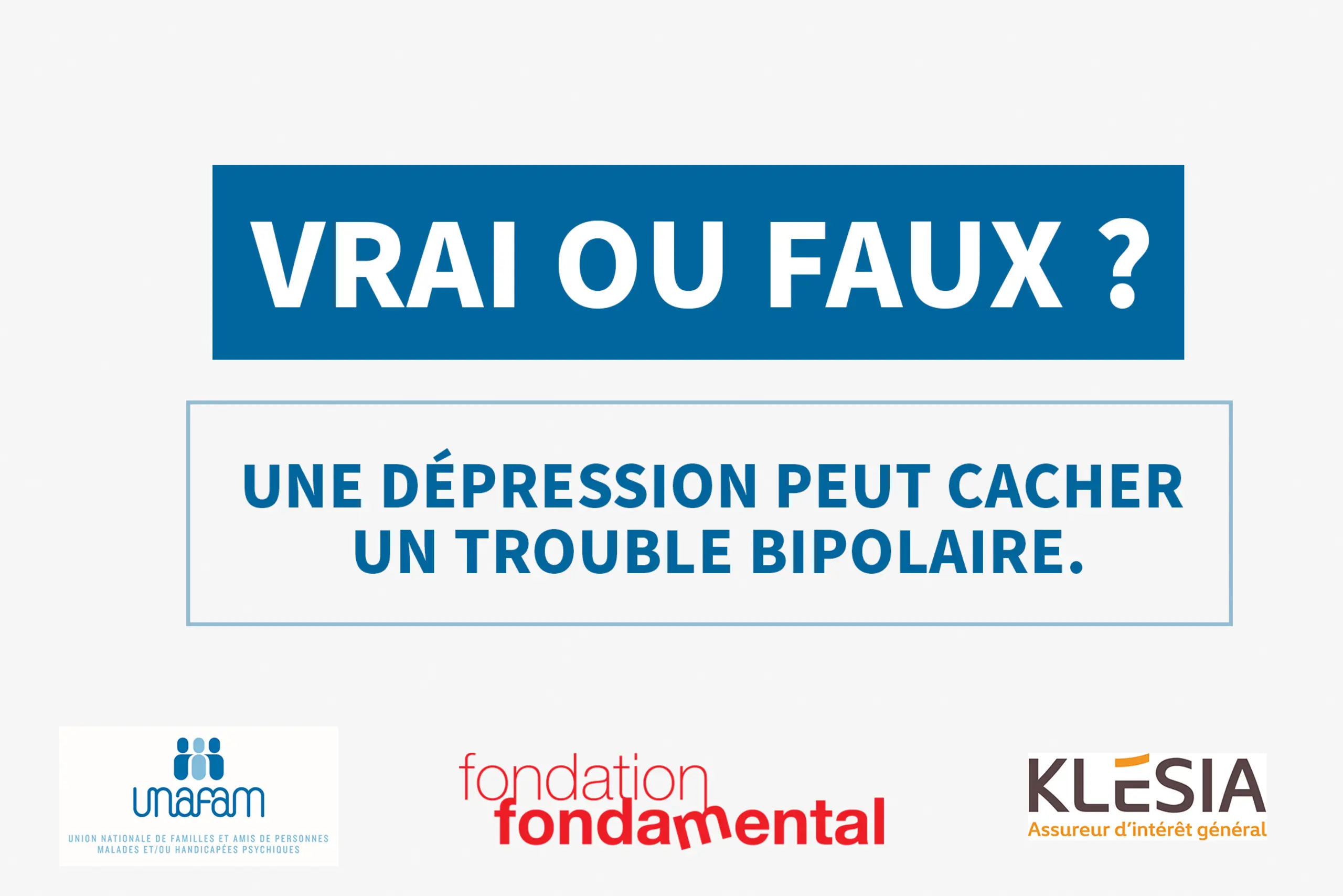 Vrai ou faux ? Une dépression peut cacher un trouble bipolaire
