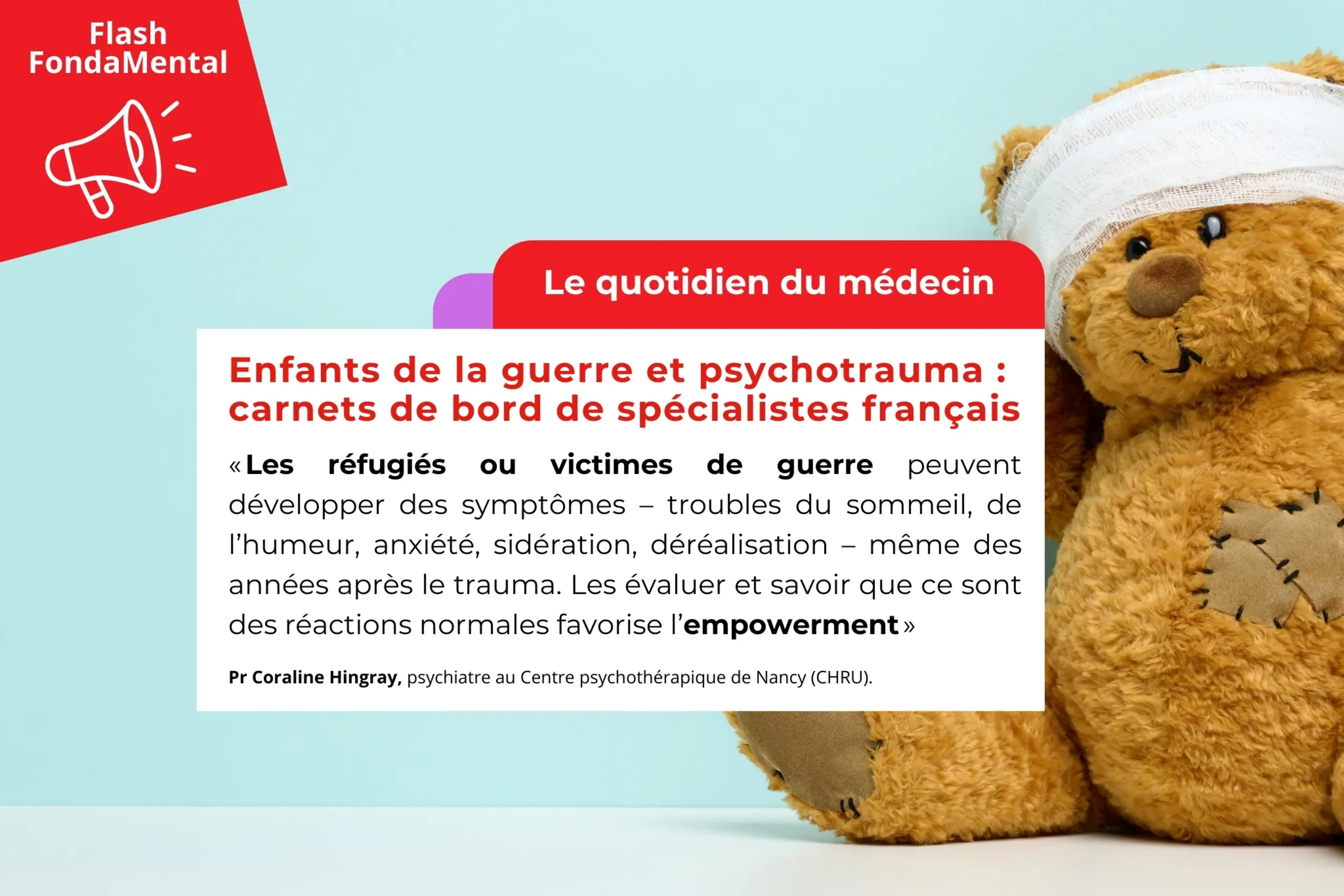 Le quotidien du Médecin | Enfants de la guerre et psychotrauma
