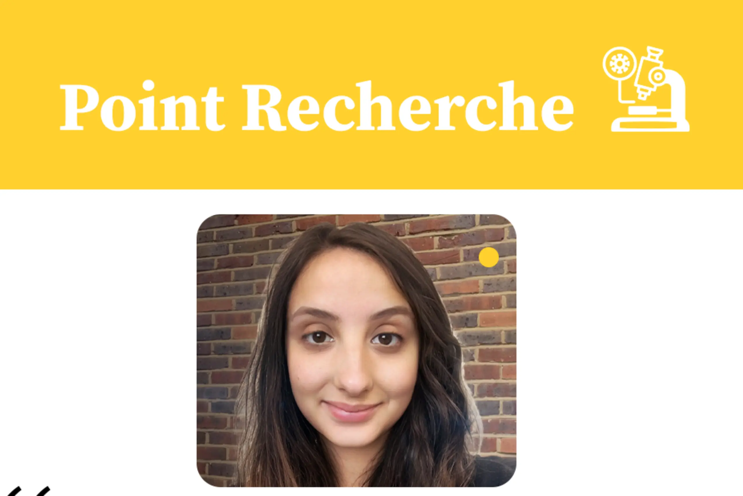 Point recherche