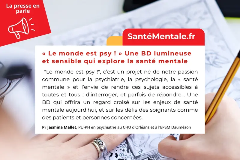 SantéMentale.fr | « Le monde est psy ! » Une BD lumineuse et sensible qui explore la santé mentale
