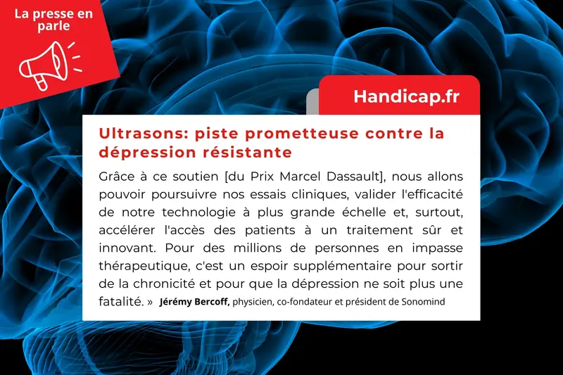 Handicap.fr | Ultrasons: piste prometteuse contre la dépression résistante