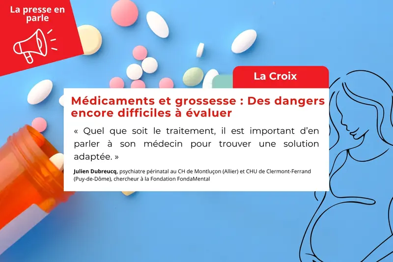 Vignette La presse en parle : La Croix | Médicaments et grossesse : Des dangers encore difficiles à évaluer