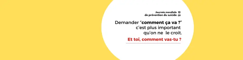 Journée mondiale de prévention du suicide